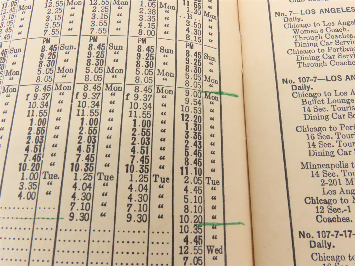 CNW Chicago &amp; North Western Line Time Tables - March 31, 1946