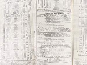 C&S Colorado & Southern Burlington System Time Tables - January 15, 1944