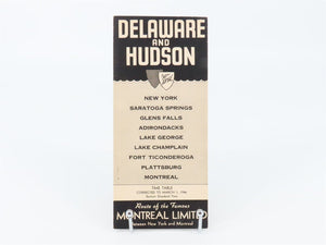 D&H Delaware & Hudson Railroad Time Tables - March 1, 1946