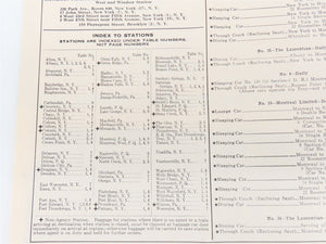 D&H Delaware & Hudson Railroad Time Tables - September 24, 1950