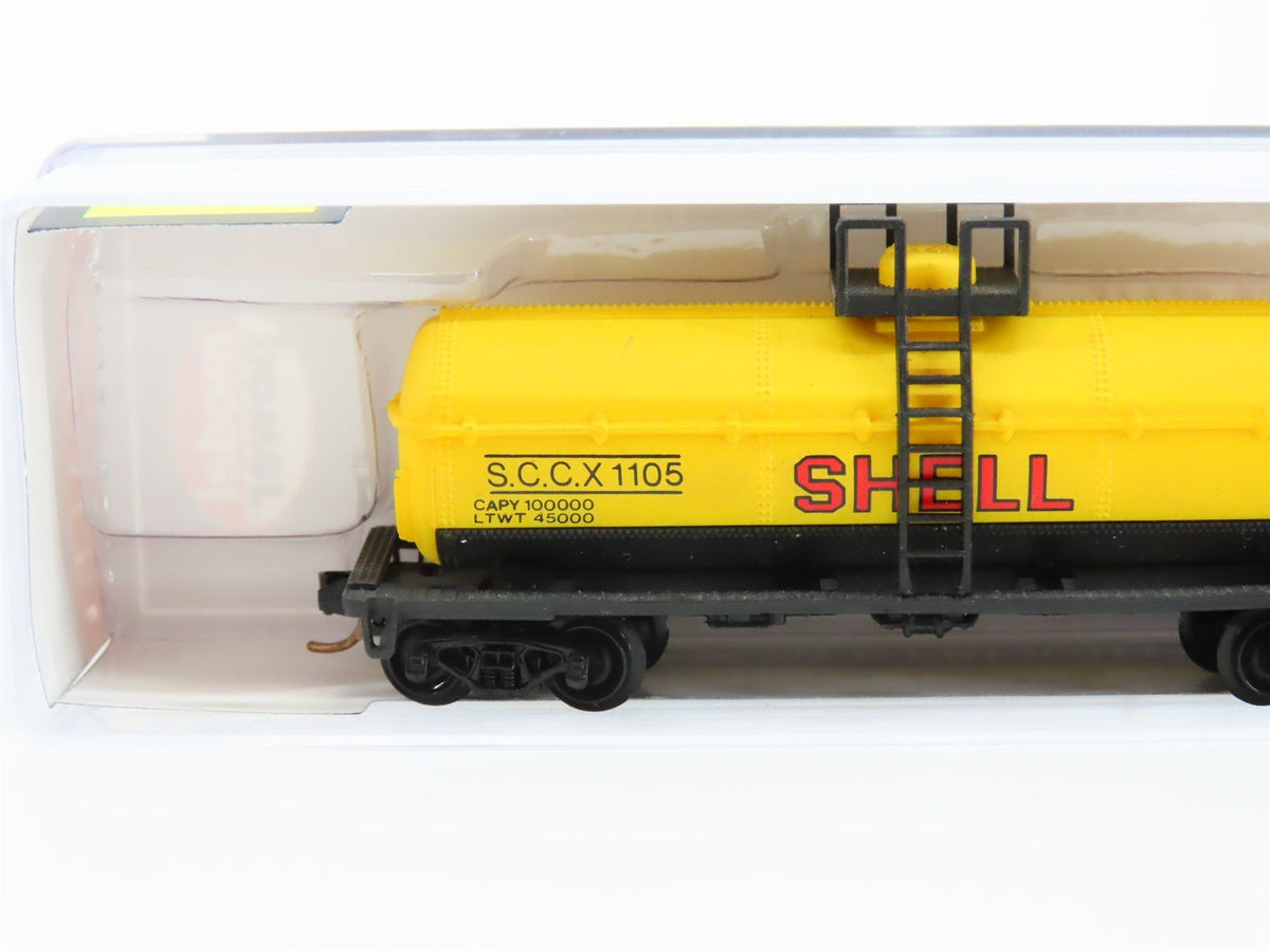 N Scale Model Power 83455 SCCX Shell 40&#39; Single Dome Tank Car #1105