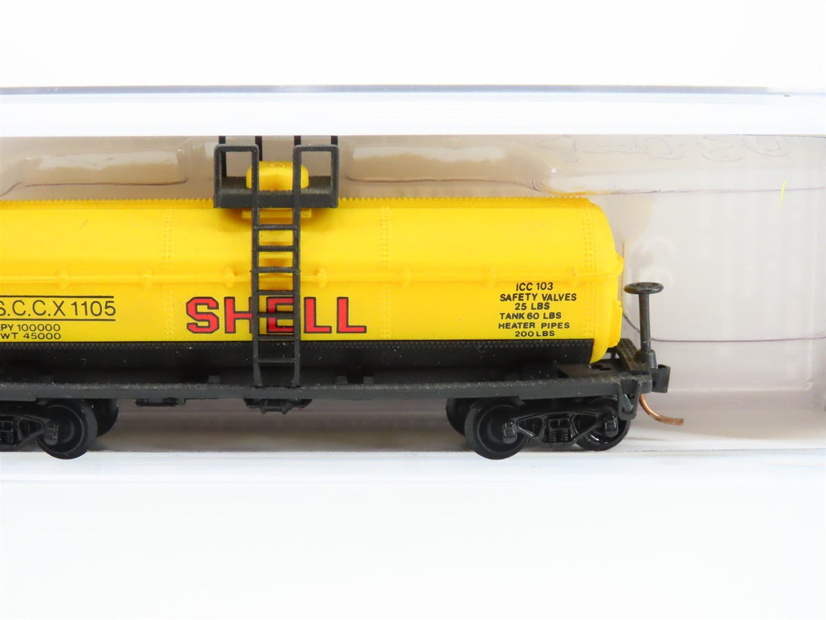 N Scale Model Power 83455 SCCX Shell 40&#39; Single Dome Tank Car #1105