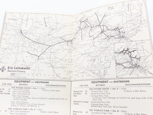 EL Erie Lackawanna Rail Time Tables - April 28, 1963 & April 25, 1965 (2-Pack)