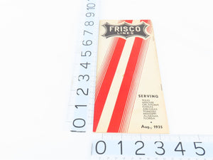 SL-SF Frisco Lines Railroad Time Tables - August, 1935