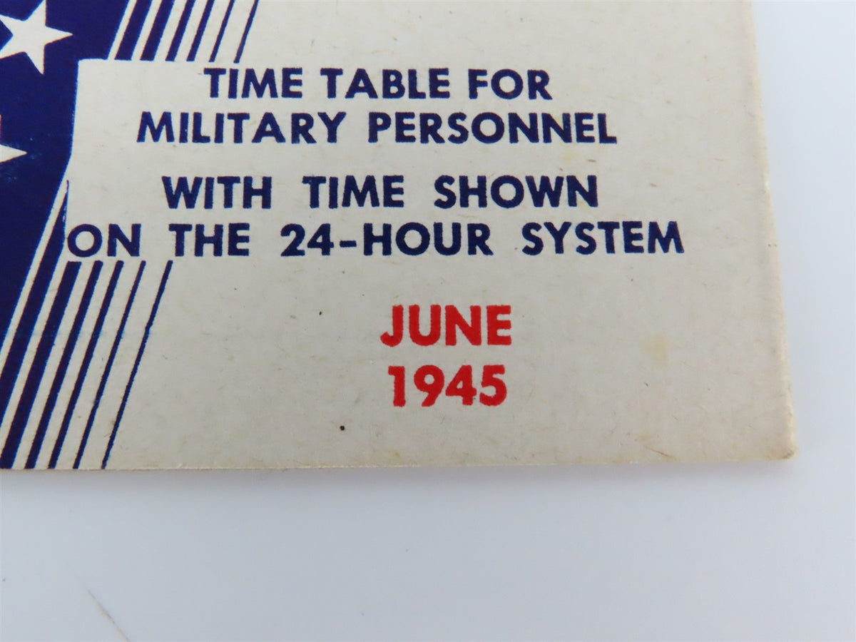 SL-SF &quot;Frisco&quot; Lines Time Table For Military Personnel - June, 1945