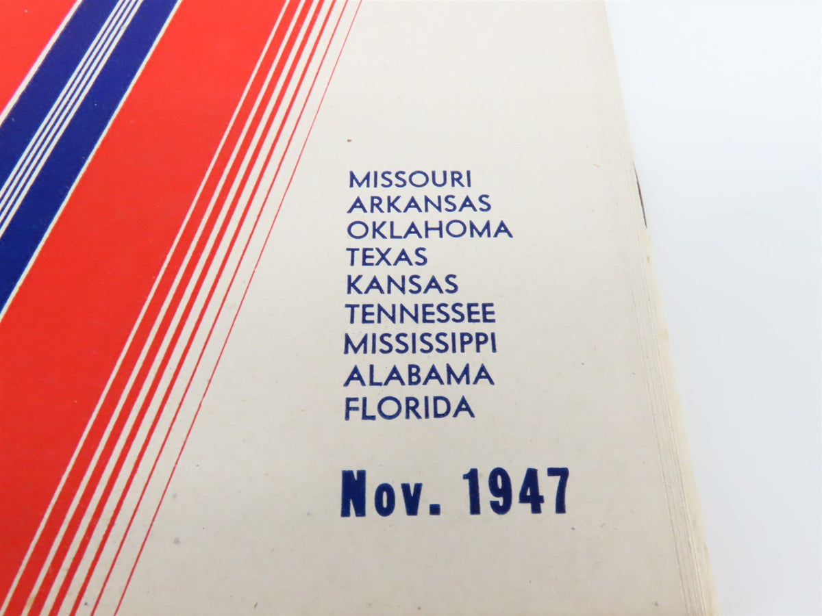 SL-SF St. Louis-San Francisco &quot;Frisco&quot; Railroad Time Tables - November, 1947