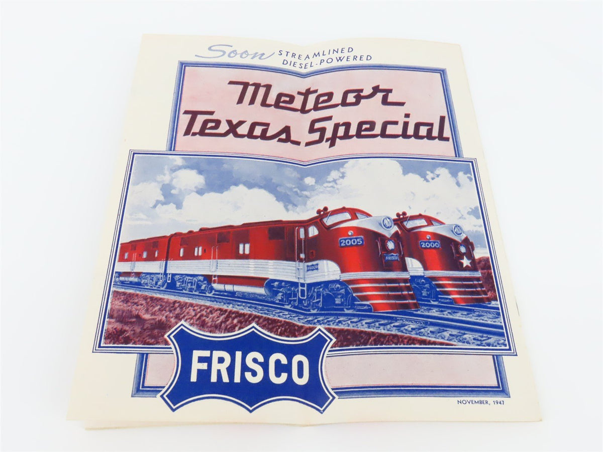 SL-SF St. Louis-San Francisco &quot;Frisco&quot; Railroad Time Tables - November, 1947