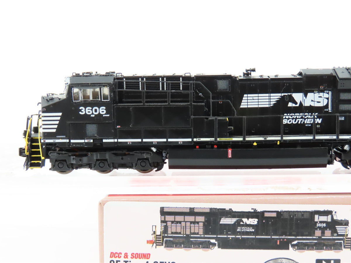 N ScaleTrains SXT32059 NS GE Tier 4 GEVO ET44AC Diesel #3606 w/DCC &amp; Sound