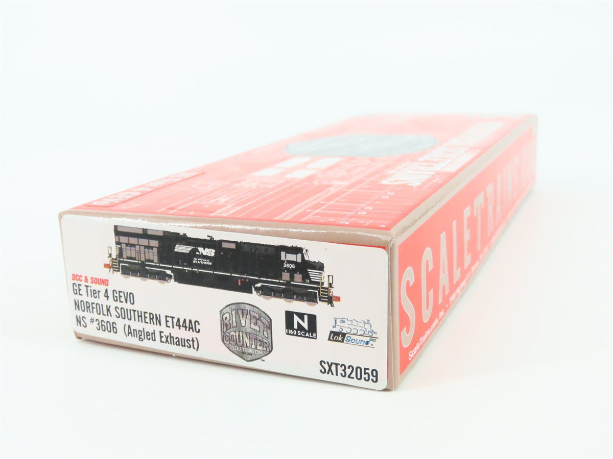 N ScaleTrains SXT32059 NS GE Tier 4 GEVO ET44AC Diesel #3606 w/DCC &amp; Sound