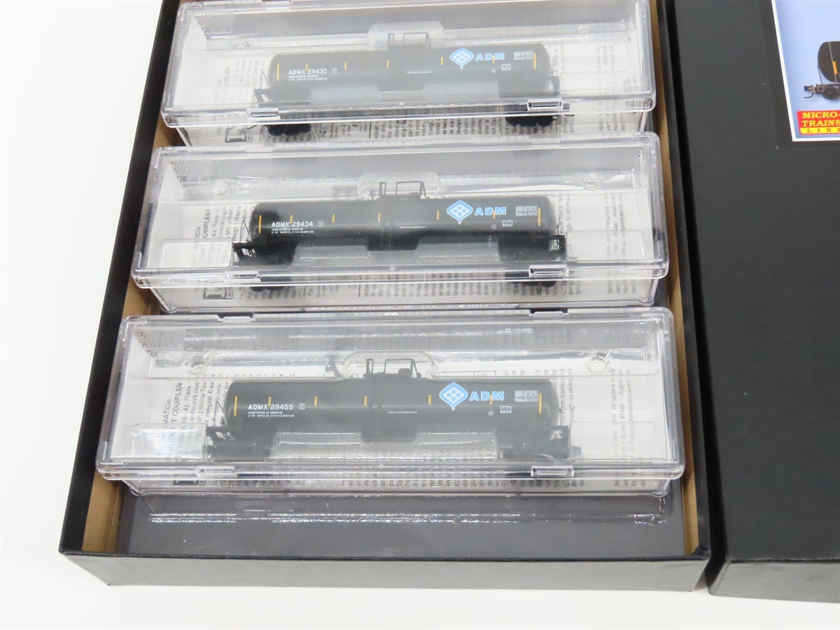 N Micro-Trains MTL 99300180 ADM Archer Daniels Midland 56&#39; Tank Cars 3-Pack