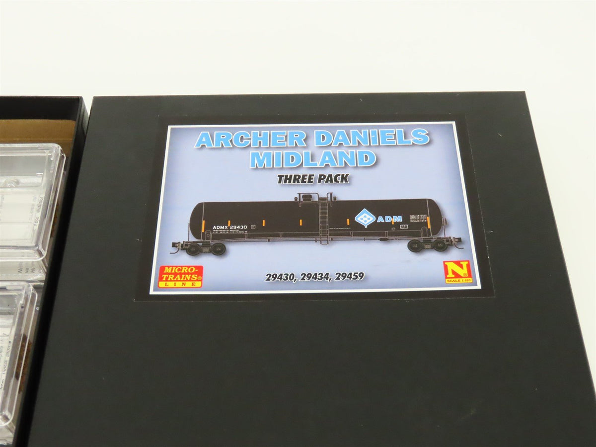 N Micro-Trains MTL 99300180 ADM Archer Daniels Midland 56&#39; Tank Cars 3-Pack