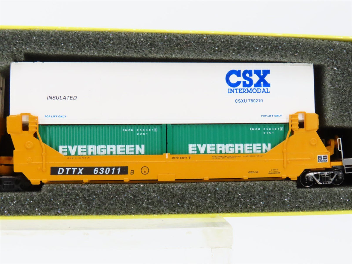 N Deluxe Innovations TTX Gunderson Twinstack 5-Unit Articulated Well Car Set