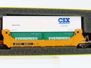 N Deluxe Innovations TTX Gunderson Twinstack 5-Unit Articulated Well Car Set
