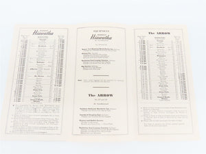 MILW Milwaukee Road Hiawatha Railroad Time Tables - September 1, 1951