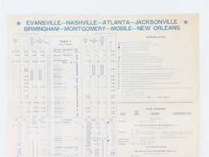 C&EI Chicago & Eastern Illinois Railroad Passenger Time Tables - April 29, 1962