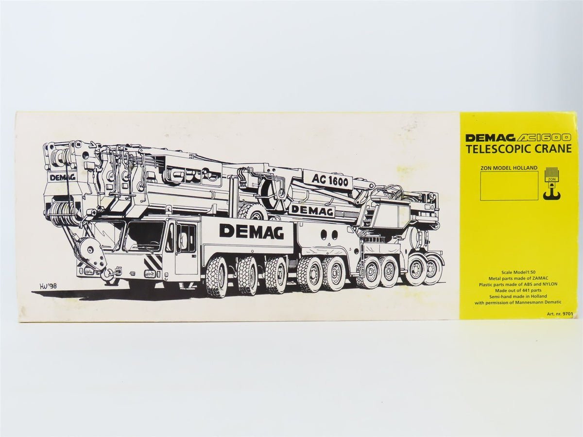 1:50 Scale Zon Model 9701 Die-Cast Demag AC1600 Telescopic Crane