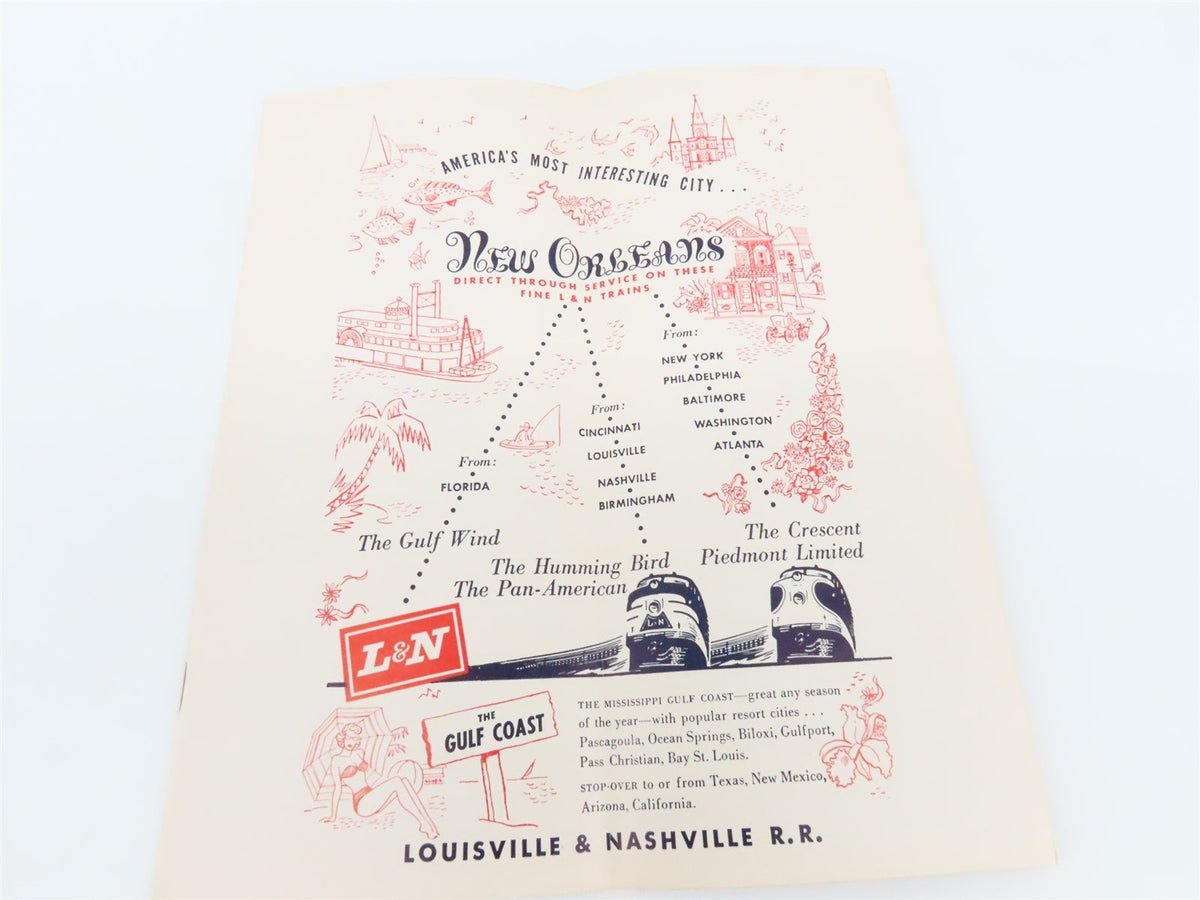 L&amp;N Louisville &amp; Nashville Passenger Train Time Tables - April 28, 1963