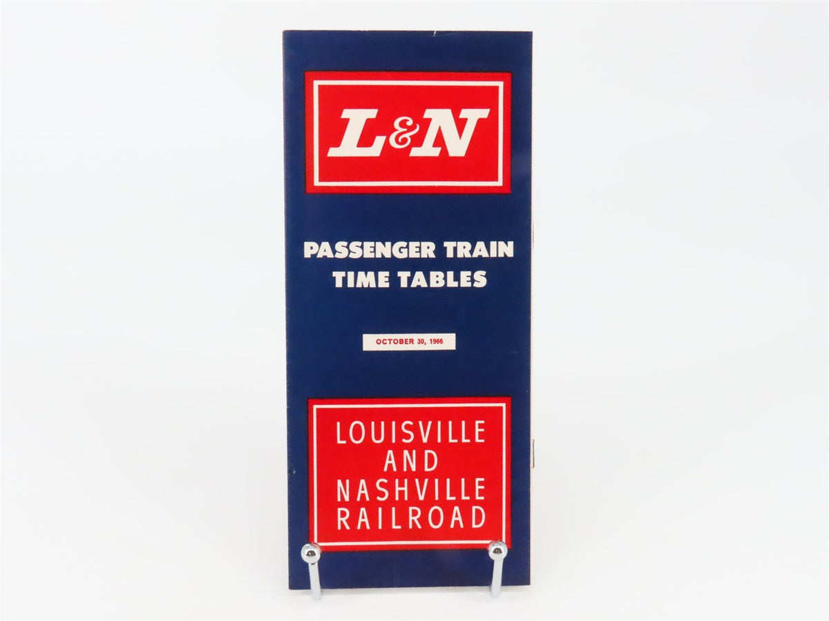 L&amp;N Louisville &amp; Nashville Passenger Train Time Tables - October 30, 1966