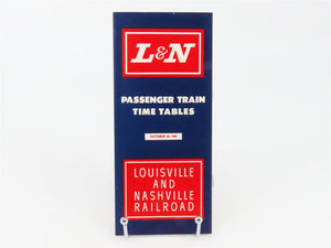 L&N Louisville & Nashville Passenger Train Time Tables - October 30, 1966