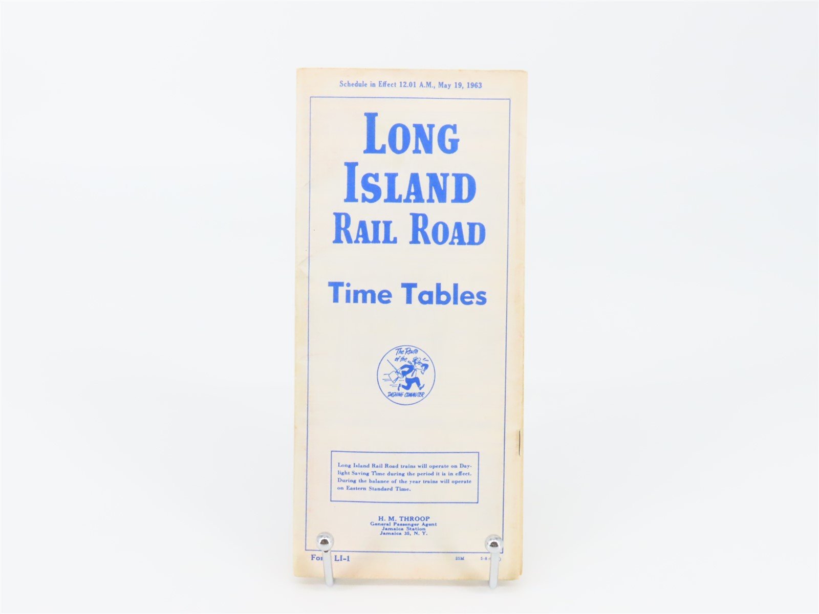 Long Island Railroad "Route of the Dashing Commuter" Time Tables May 19, 1963