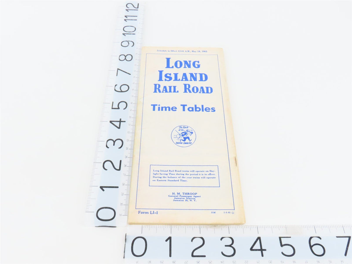 Long Island Railroad &quot;Route of the Dashing Commuter&quot; Time Tables May 19, 1963