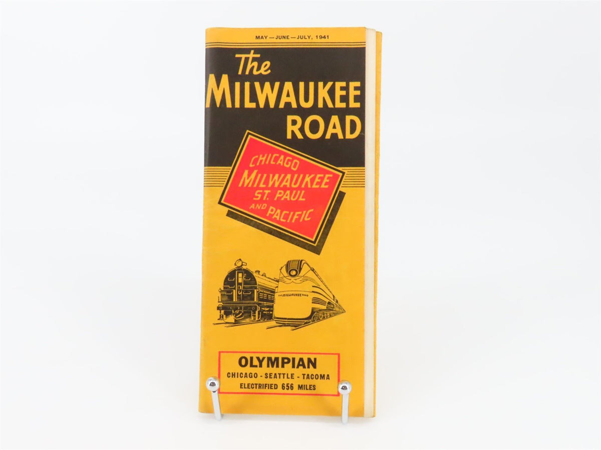 CMStP&amp;P MILW The Milwaukee Road &quot;Olympian&quot; Time Tables: May-June-July, 1941