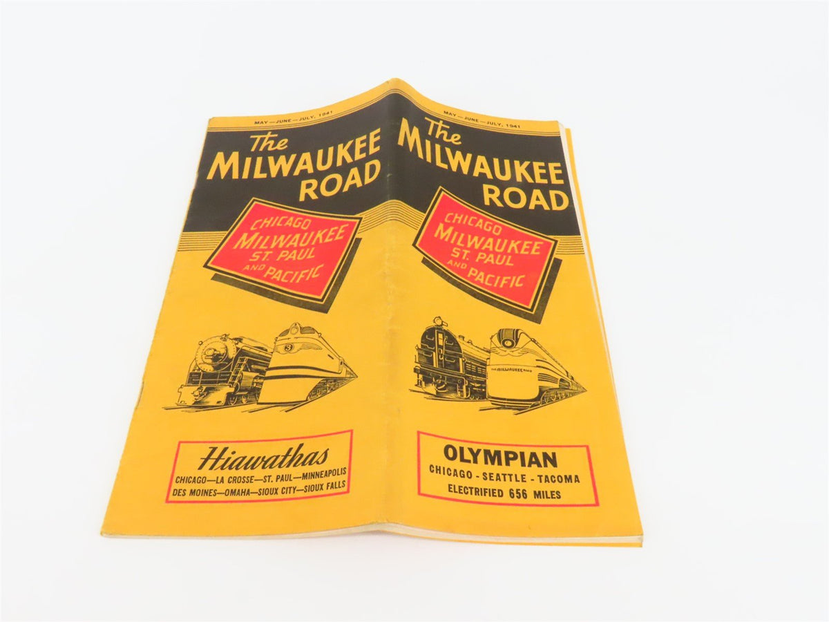 CMStP&amp;P MILW The Milwaukee Road &quot;Olympian&quot; Time Tables: May-June-July, 1941