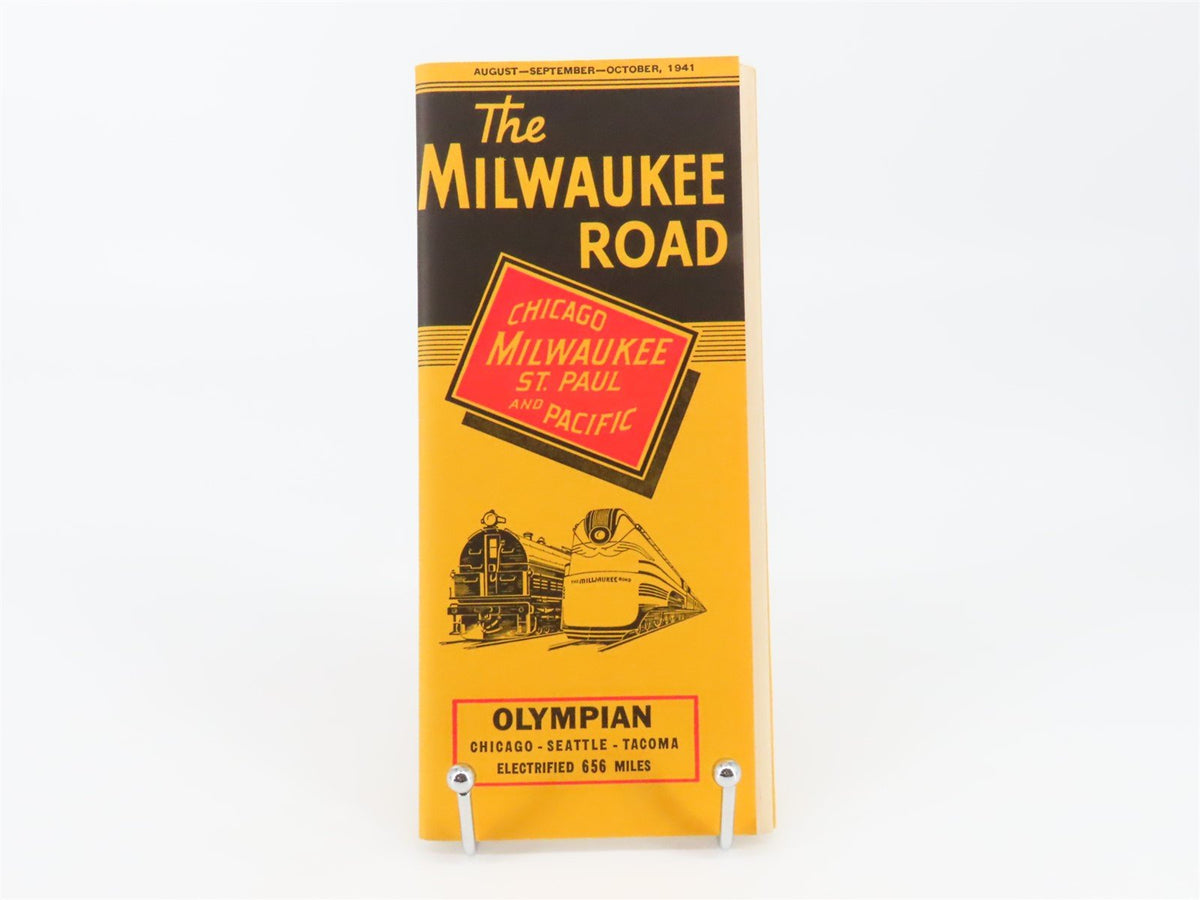 CMStP&amp;P Milwaukee Road &quot;Olympian&quot; Time Tables: August-September-October, 1941