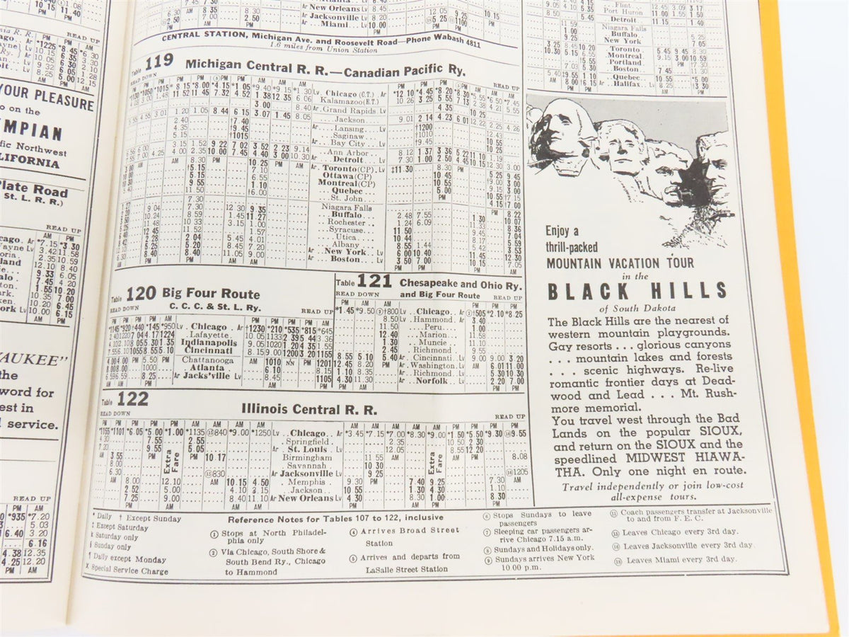 CMStP&amp;P Milwaukee Road &quot;Olympian&quot; Time Tables: August-September-October, 1941