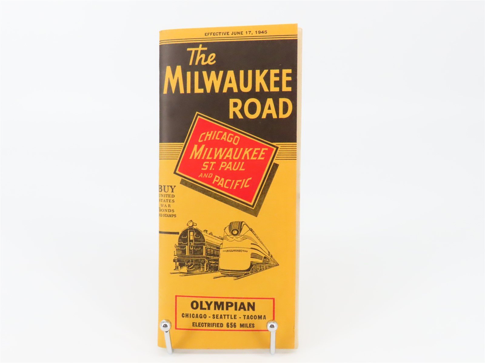 CMStP&P MILW The Milwaukee Road "Olympian" Time Tables: June 17, 1945