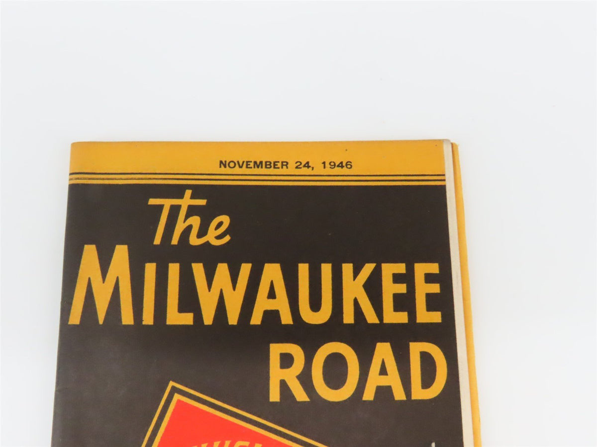 CMStP&amp;P MILW The Milwaukee Road &quot;Olympian&quot; Time Tables: November 24, 1946