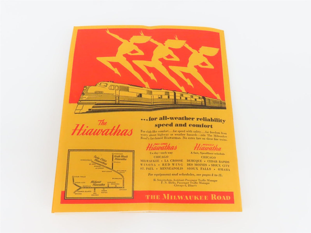 CMStP&amp;P MILW The Milwaukee Road &quot;Olympian&quot; Time Tables: November 24, 1946