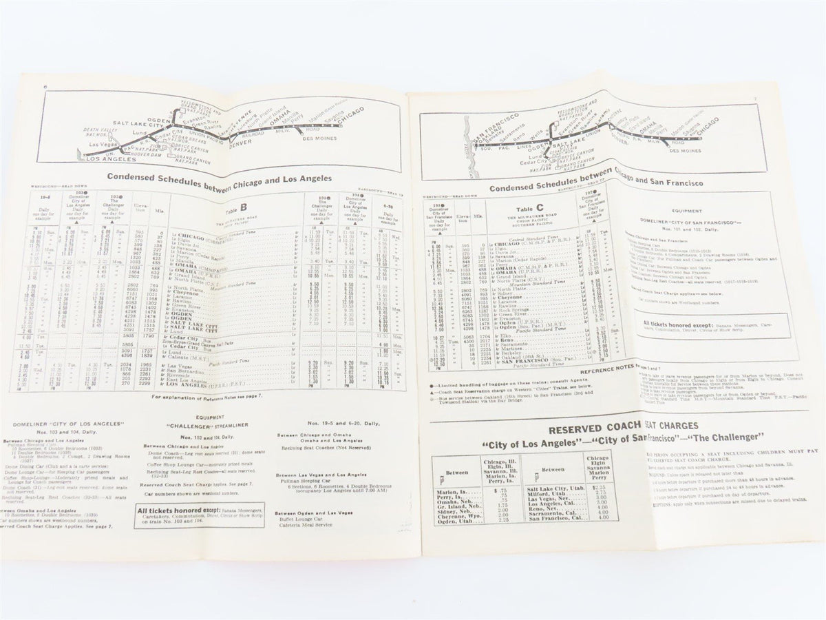 CMStP&amp;P The Milwaukee Road &quot;Super Dome Hiawatha&quot; Time Tables: October 30, 1966