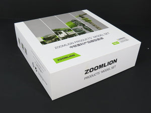 1:100 Scale Zoomlion Products Model Set w/3 Vehicles & Tower Crane