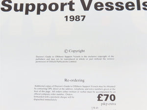 Dayton's Guide To Offshore Support Vessels ©1987 SC Book