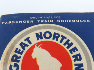 GN Great Northern Railway Empire Builder Passenger Train Schedules June 9, 1957