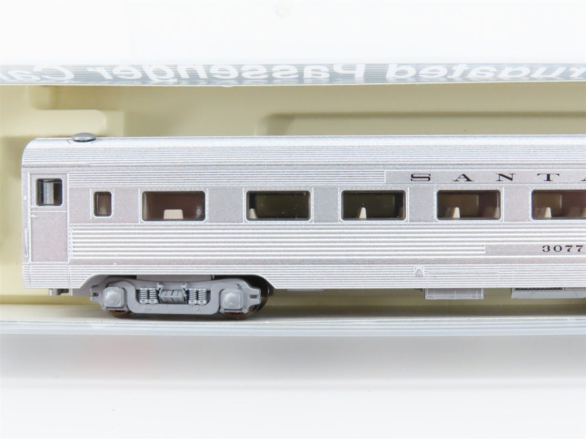 N Scale KATO 106-1604 ATSF Santa Fe Corrugated Passenger 4-Car Set B2 w/Lighting