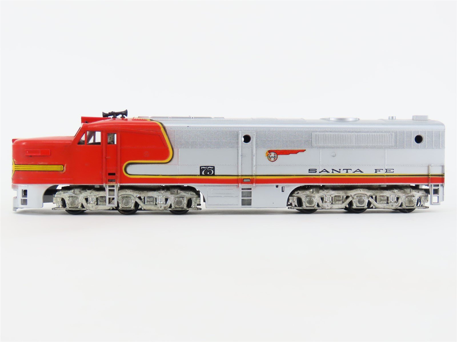 HO Scale Athearn ATSF Santa Fe PA1 Diesel Locomotive #75 UNPOWERED Customized