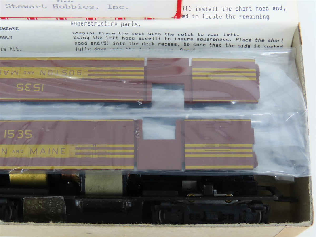 HO Scale Stewart Hobbies 1160 B&amp;M Boston &amp; Maine RS-3 Diesel Loco #1535 Kit