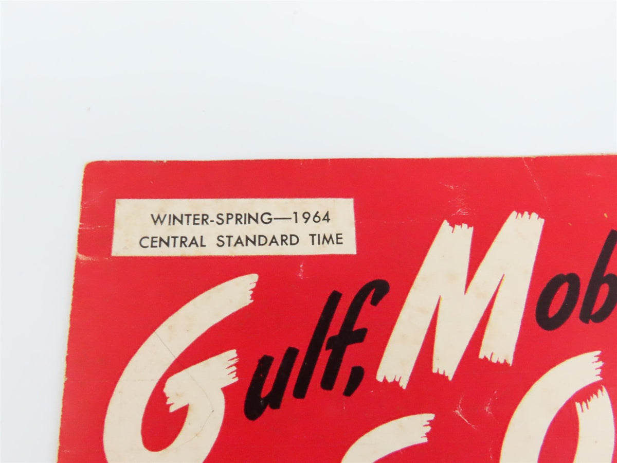 GM&amp;O Gulf Mobile &amp; Ohio Time Tables: Winter-Spring 1964