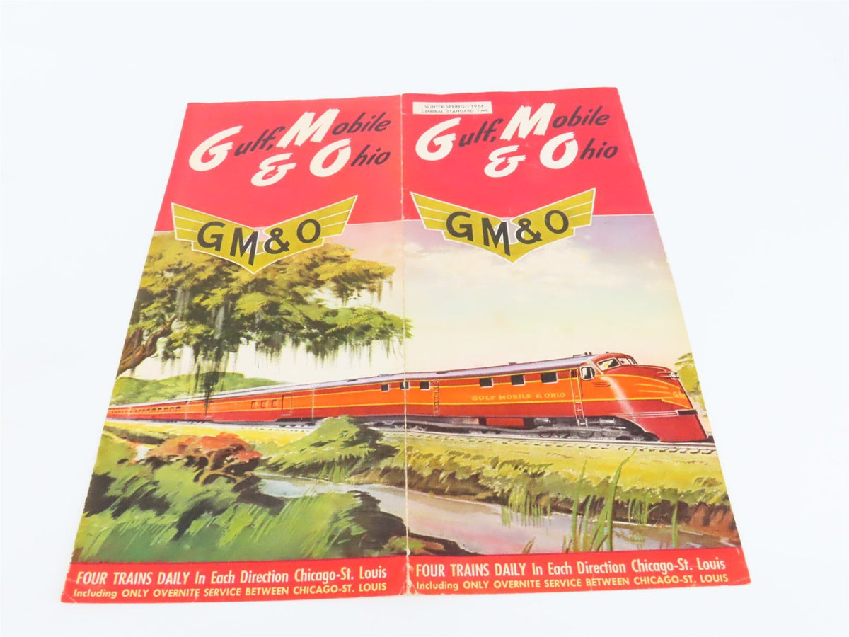 GM&amp;O Gulf Mobile &amp; Ohio Time Tables: Winter-Spring 1964