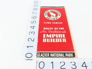 GN Great Northern Empire Builder Glacier Nat'l Park Time Tables - Summer, 1938