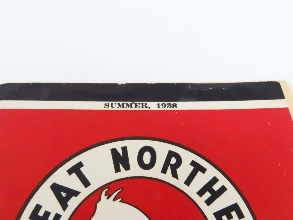 GN Great Northern Empire Builder Glacier Nat&#39;l Park Time Tables - Summer, 1938