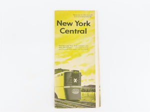 NYC New York Central Aerotrain Time Tables - April 29, 1956