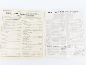 NYC New York Central System Time Tables - October 25, 1959