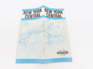 NYC New York Central System Time Tables - October 25, 1959