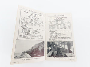 NYC New York Central Condensed Time Tables - January 12, 1930