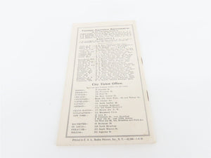 NYC New York Central Condensed Time Tables - January 12, 1930