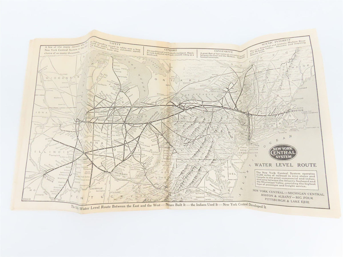 NYC New York Central System &quot;The Water Level Route&quot; Time Tables - July 15, 1936