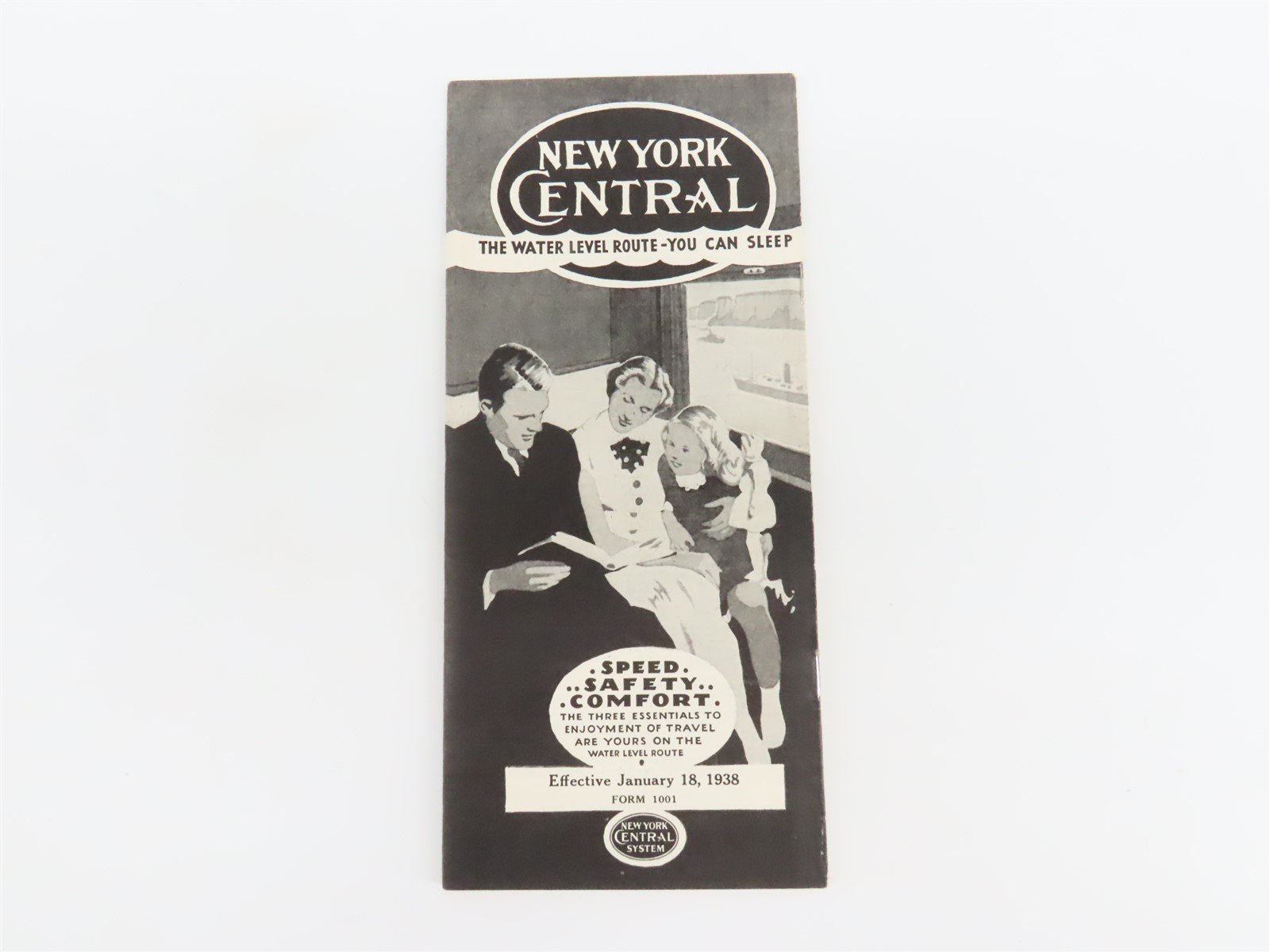 NYC New York Central "The Water Level Route" Time Tables - January 18, 1938